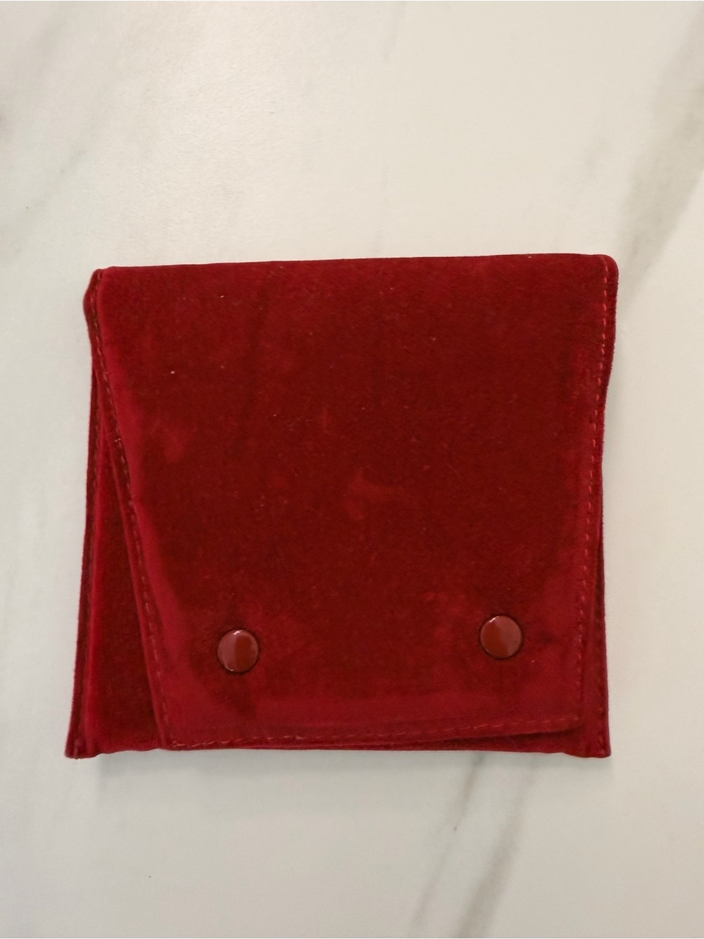 Cartier Red Velvet Folded Pouch